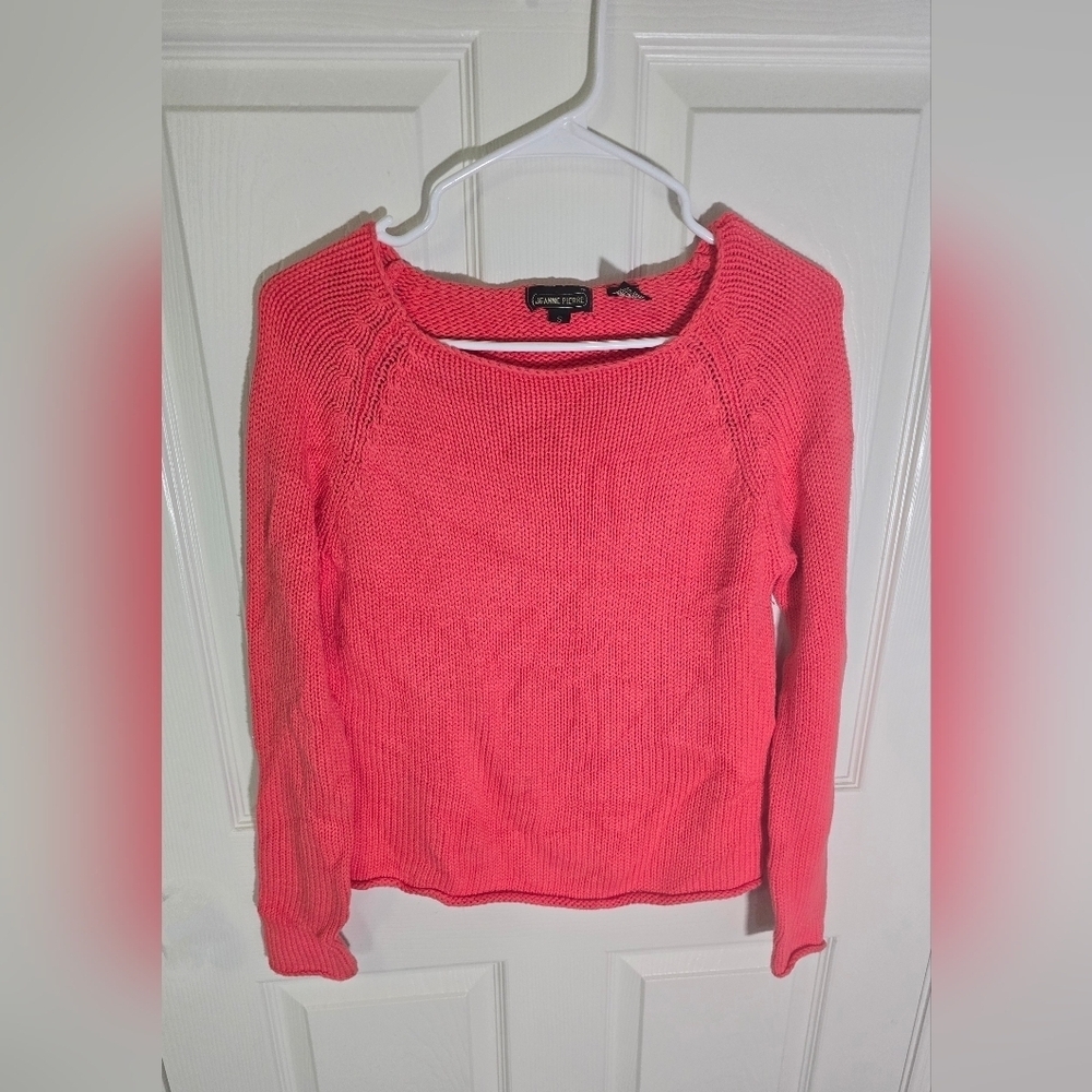 JEANNE PIERRE Women's Pink Sweater
